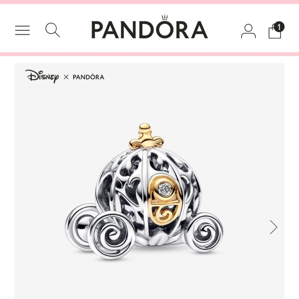 Pandora D100 Cinderella Carriage Charm